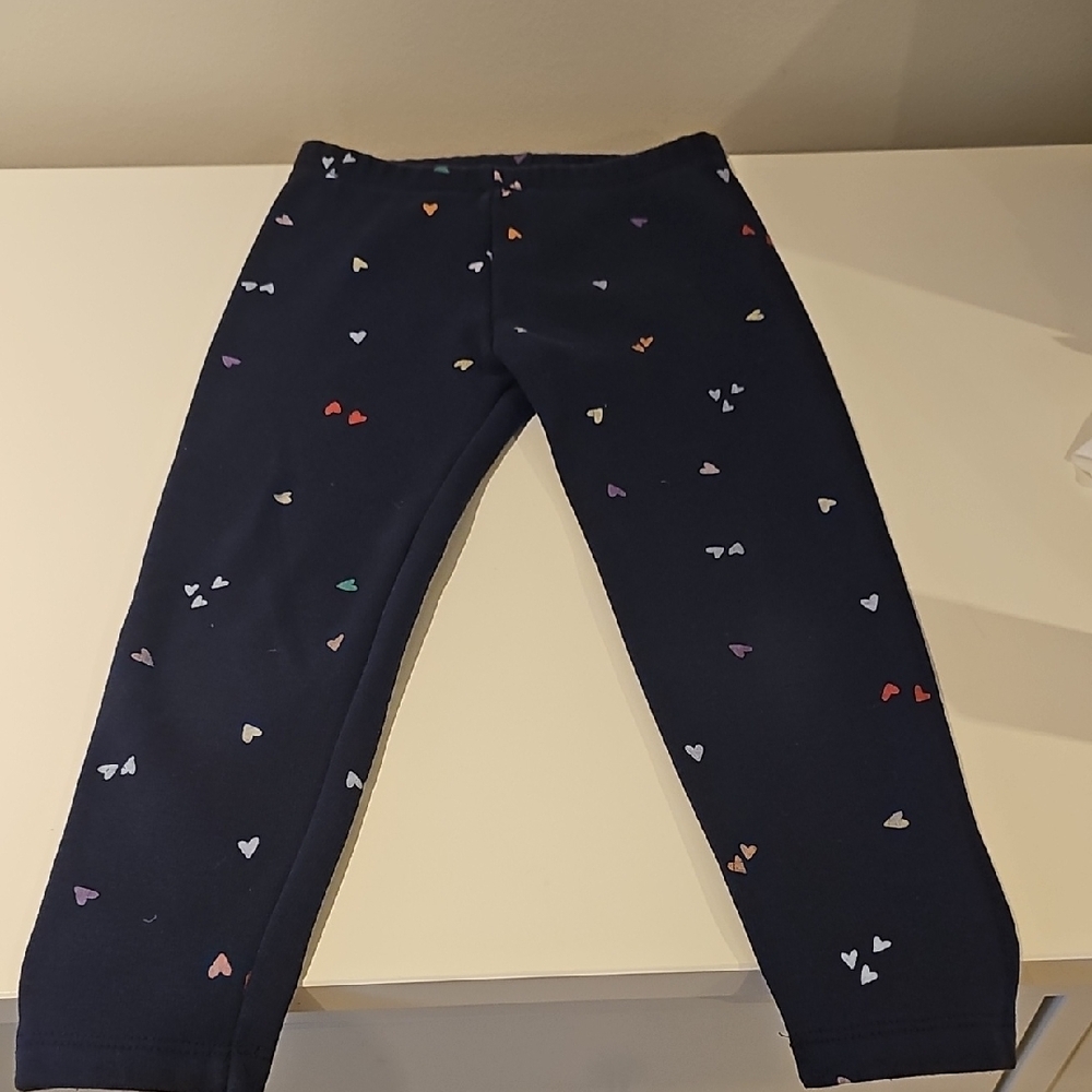 Old Navy Blue Leggings with Playful Pattern